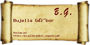 Bujella Gábor névjegykártya